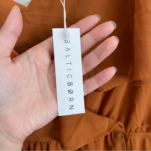 NWT Baltic Born Katya Ruffle Faux Wrap Maxi Dress in Amber Plus Size XXL - Picture 7 of 14